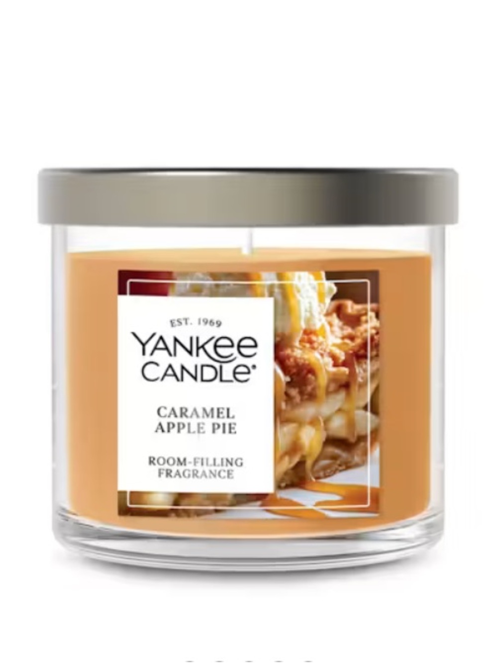 NWT Yankee Candle Caramel Apple Pie Small Tumbler Scented Candle Cozy Autumn